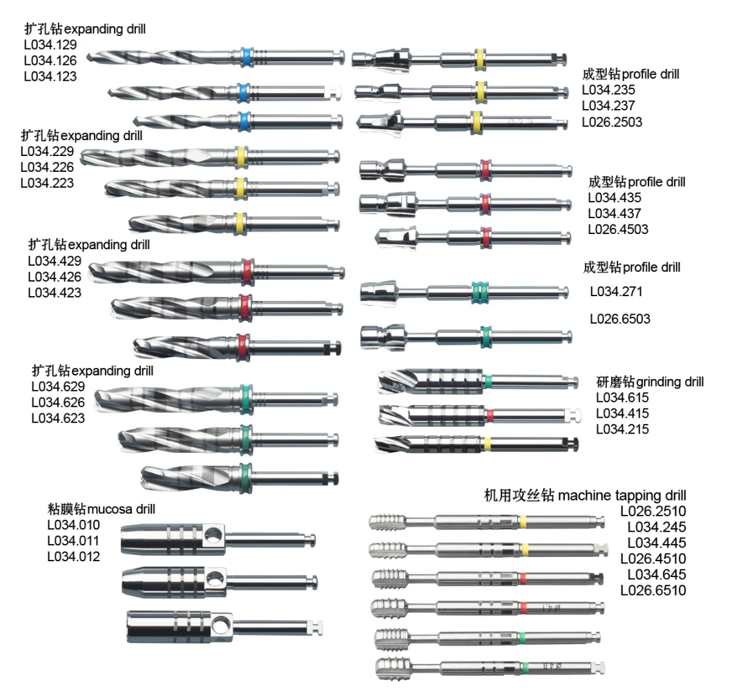 Dental Drill Cortical Bone Drill Pilot Drill/Extra-Long/Guided