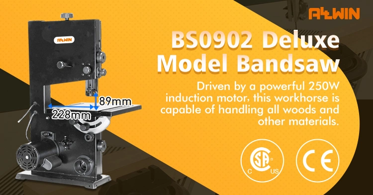 220V Band Saw 228mm Wood Cutting Saw 9" for Workshop