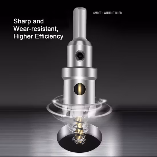 Grand kit de scie cloche Tct pour métal dur (16-60 mm) Scie cloche en carbure avec foret pilote plaqué titane pour métal, acier inoxydable, fer, bois,