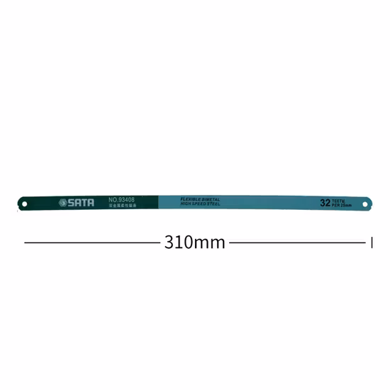 Lames de scie à métaux en acier à résistance au carbone de longueur de remplacement à grande vitesse