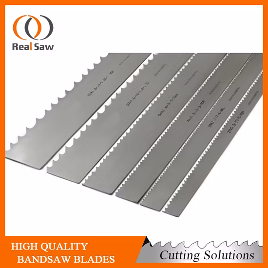 Lame de scie à ruban en acier inoxydable de coupe d'os de viande à mouvement alternatif pour aliments